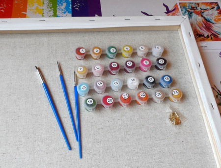 Zachód słońca nad wodospadem Obraz Do Malowania Po Numerach