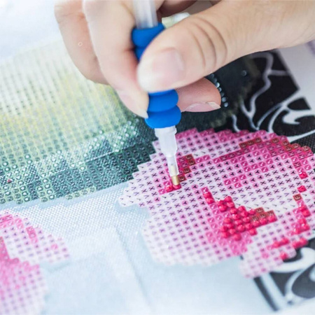 Mozaika Diamentowa 5D Bez Ramy Różowy zachód słońca 30x40 Haft Diamentowy