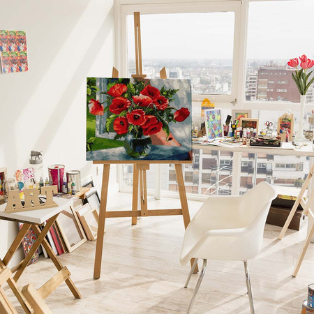 Letnie maki Malowanie po numerach