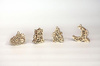 U-Fidgety Gearsmas drewniane puzzle 3D. Zestaw 4 szt.