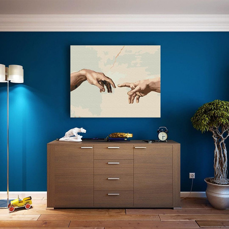 Stworzenie Adama Obraz Do Malowania Po Numerach