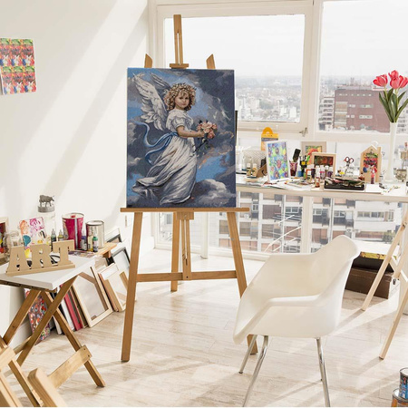 Anioł z bukietem Malowanie po numerach