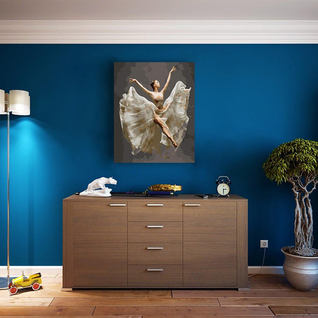 Baletnica w locie Malowanie po numerach