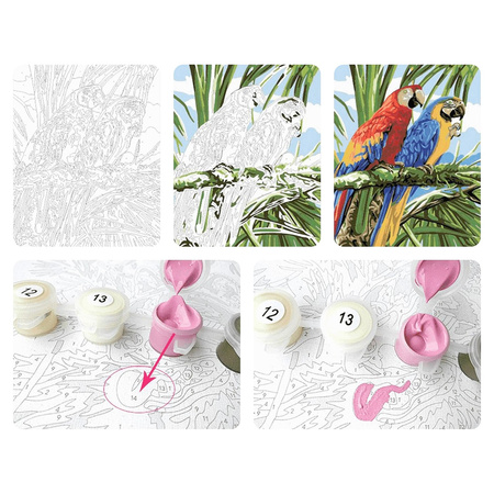 Sowa ornament 40x50 cm Malowanie po numerach