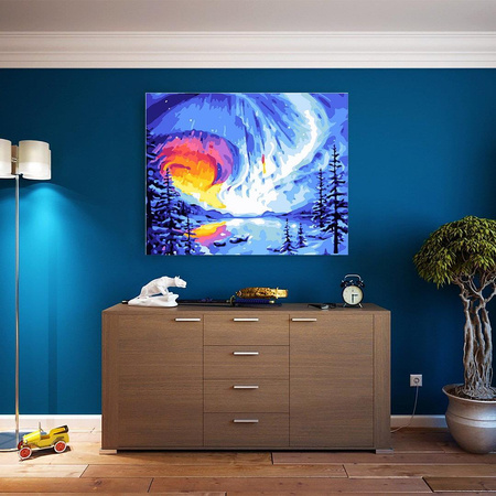 Światło polarne Obraz Do Malowania Po Numerach