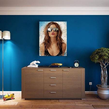 Pani w okularach Obraz Do Malowania Po Numerach