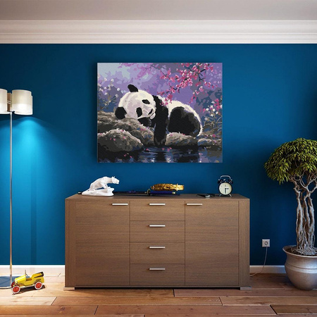 Słodki Sen Pandy Obraz Do Malowania Po Numerach