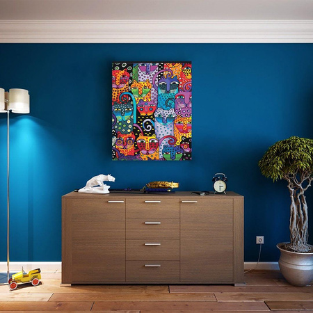 Kolorowe Koty Obraz Do Malowania Po Numerach