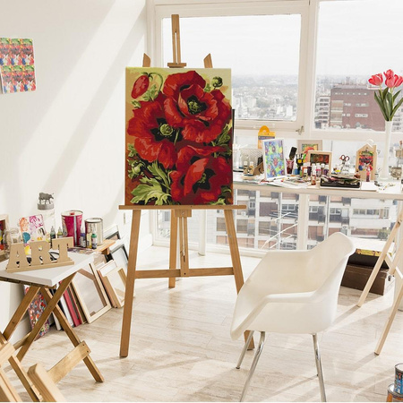 Czerwone Maki Obraz Do Malowania Po Numerach