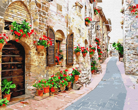 Flower Street Malowanie po numerach