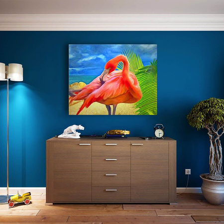 Flaming Różowy 30x40cm Obraz Do Malowania Po Numerach