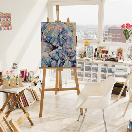 Rodzina Słoni Obraz Do Malowania Po Numerach